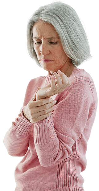 Žena s bolovima u zglobovima traži olakšanje uz Hondro Sol.